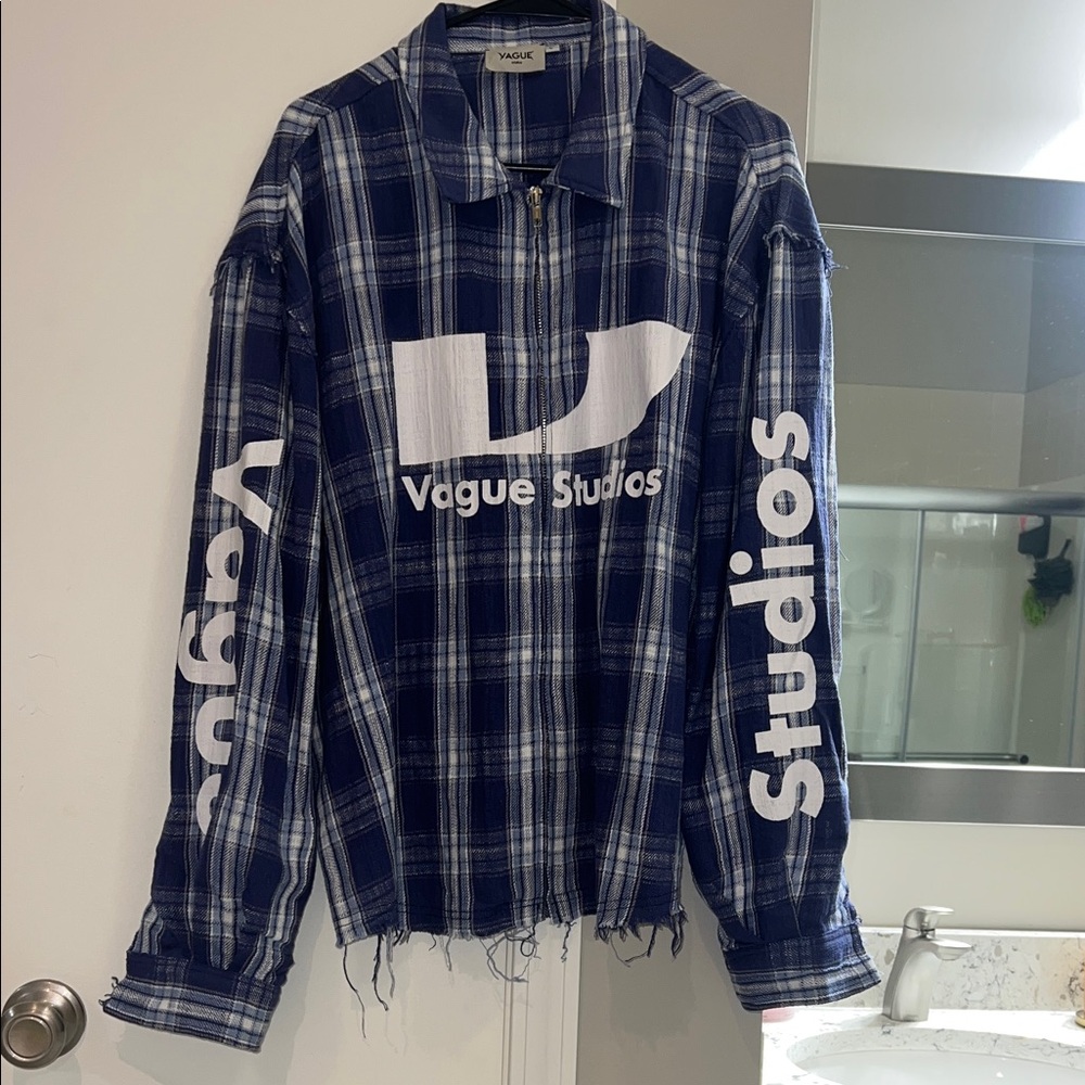 Blue Grunge Flannel